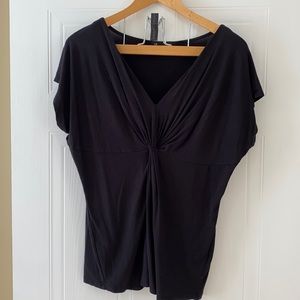 Jessica black short sleeve top